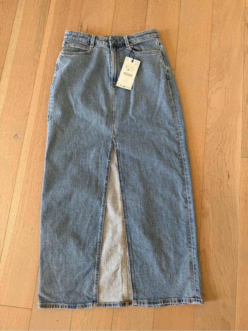 Zara - New small long jean skirt
